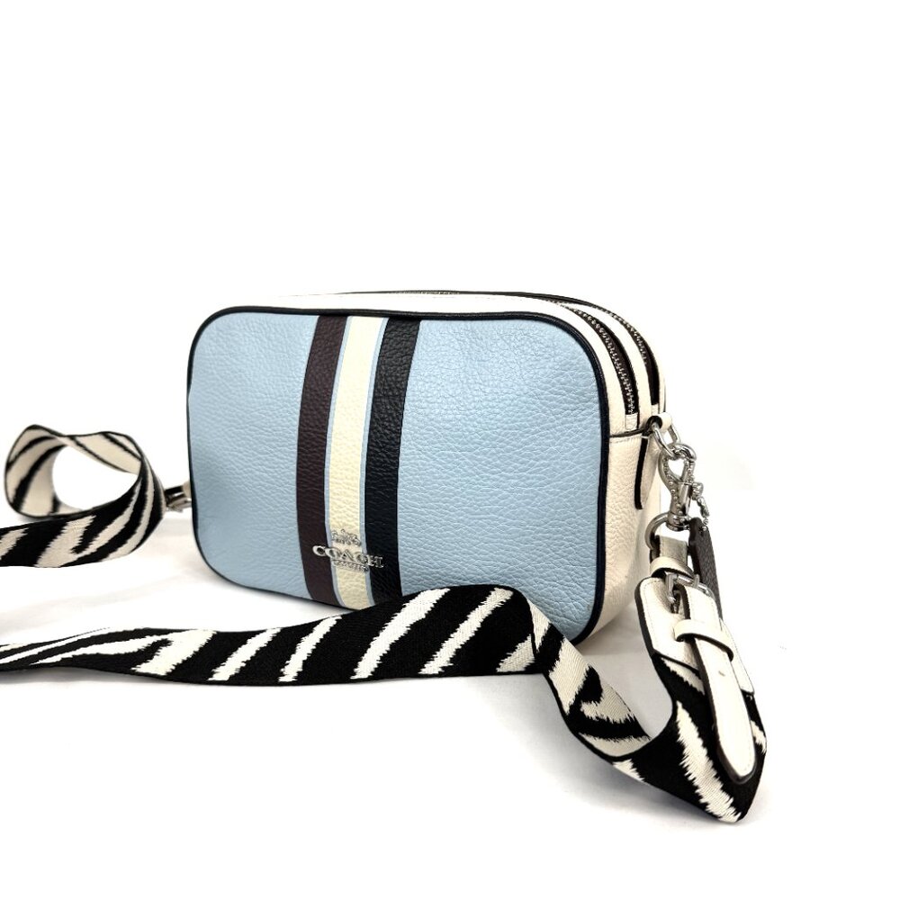 Coach Jes Crossbody Colorblock and NWT Zip Wristlet both in Waterfall Midnght - Picture 8 of 16